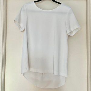 2/$22 Sale 🌶 Lelis Drapey Zip-Back T-shirt Blouse with Shirttail